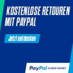 Kostenlose Rücksendung - dank Kostenübernahme durch PayPal