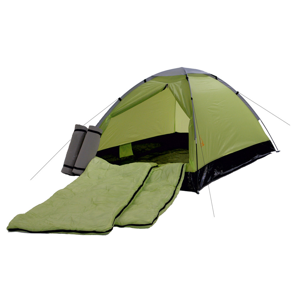 Outdoor Camping Schlafsack Isomatte für Festival Campingset mit Zelt 